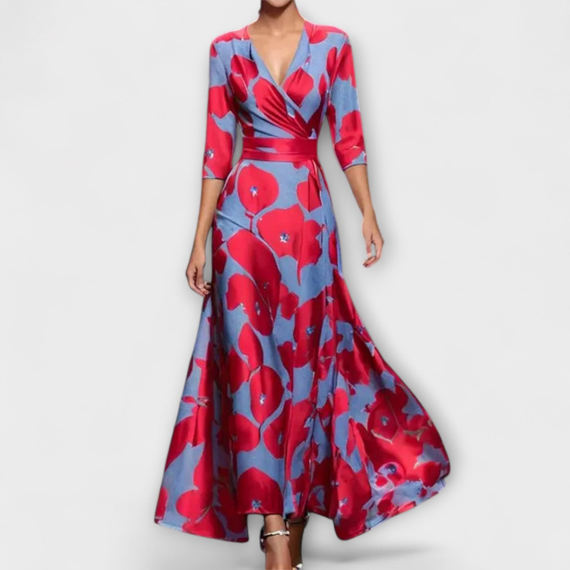 Alma - Elegant ärmdesign klänning för kvinnor