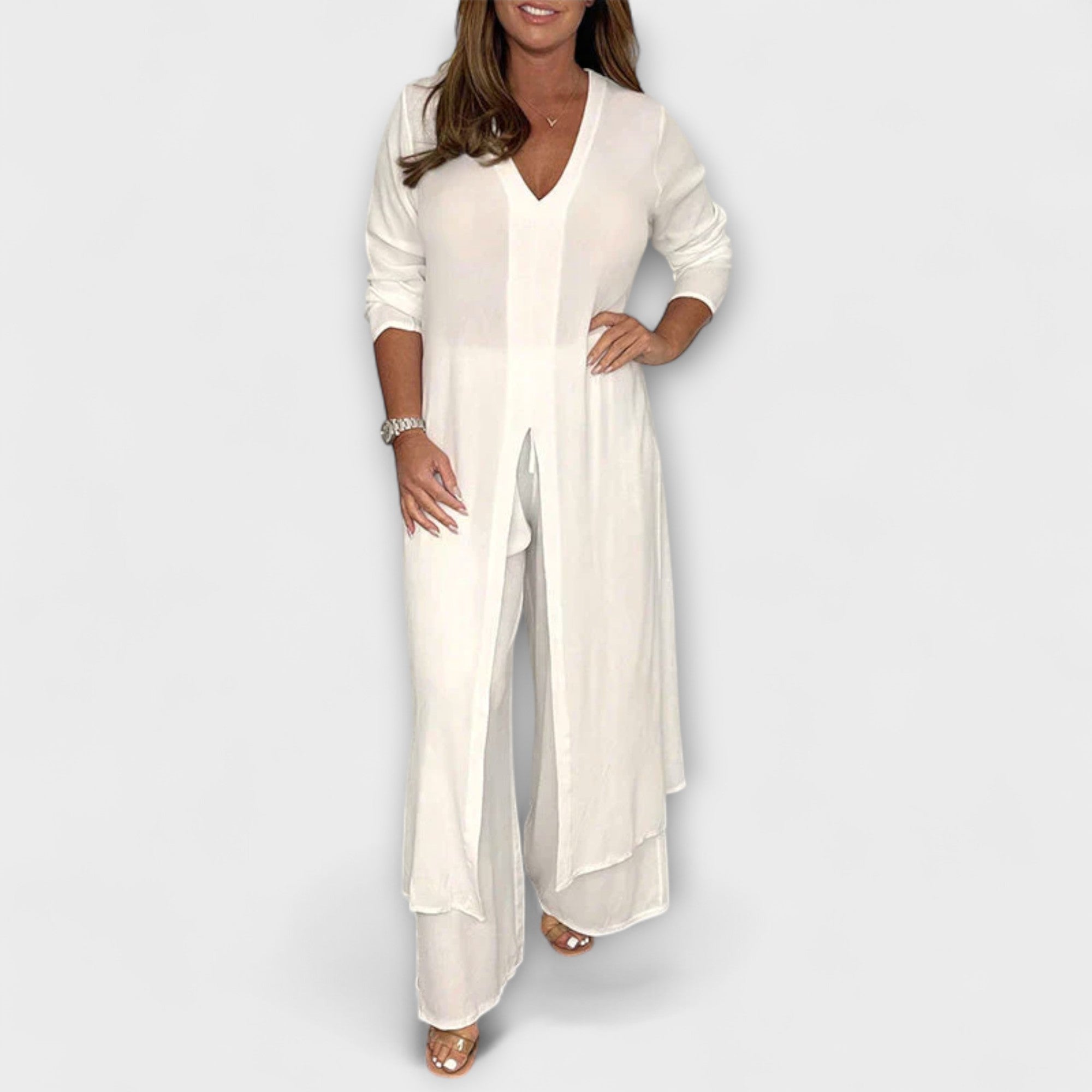 2-delat stiligt kvinnligt co-ord set